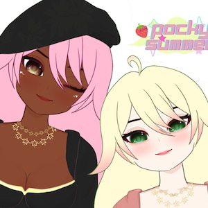 GIRL VTUBER MODEL | Fully rigged | Vbridger | Premade | Customisable