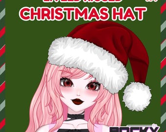 リグ付き VTuber サンタ帽子：アニメーションクリスマスコスチューム