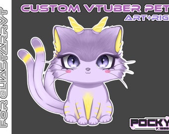 CUSTOM Vtuber PET / MASCOT! | Live2D | Streaming | Twitch | Youtube | pet | Quote only!