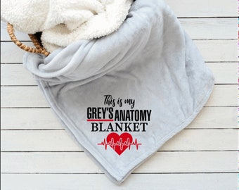 Handmade This is My Greys Anatomy Blanket 