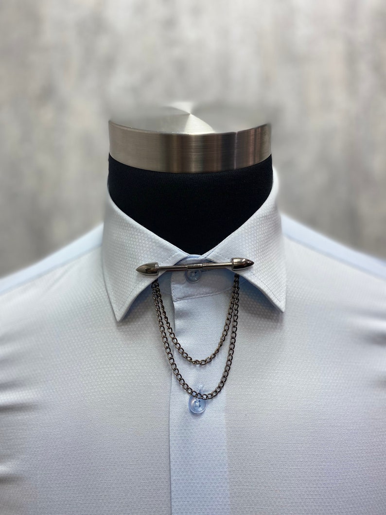 Collar Bar Shirt Collar Clips Men's Collar Tie Bar Etsy