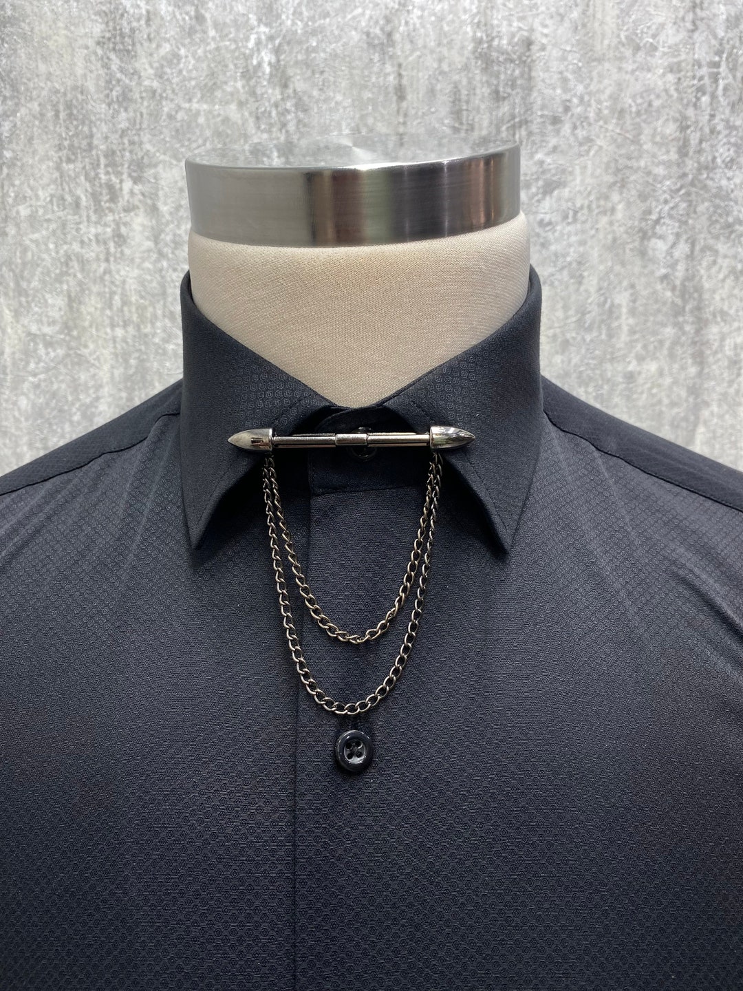 Collar Bar Shirt Collar Clips Men's Collar Tie Bar - Etsy