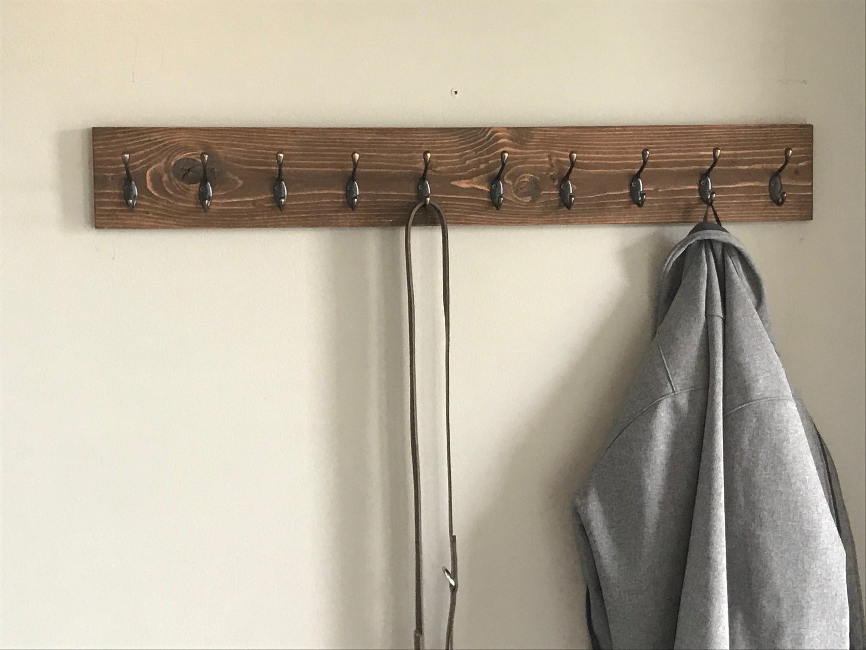 Mounted Coat Rack 60 Inches Etsy