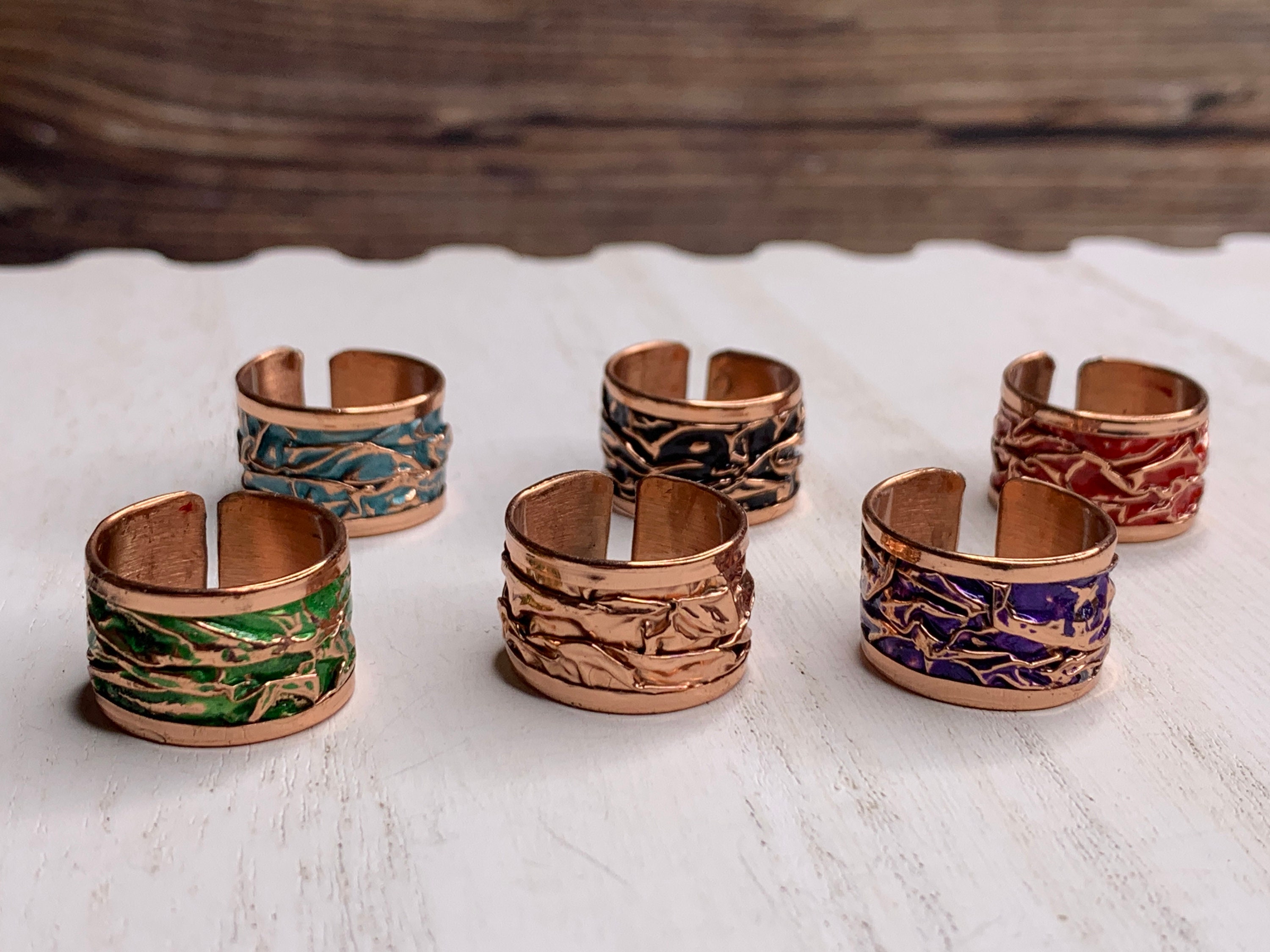 Real copper best sale rings