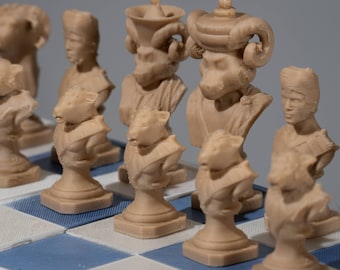 UNC Rameses 3D-afdrukbare schaakset (.STL-bestanden)