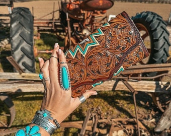 The Willa Mae a Haute Southern Hyde by Beth Marie Cowhide Wallet