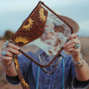 The Sunflower Fields Clear Bag, a Haute Southern Hyde by Beth Marie Exclusive image 1