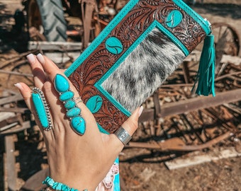 The Turquoise Dreams Wallet a Haute Southern Hyde by Beth Marie Exclusive