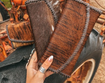 The Hazy Elva Wallet (Brown Leather) a Haute Southern Hyde by Beth Marie