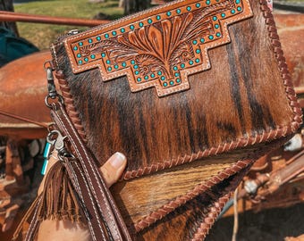 The Waylon Leather Wristet Hair on Hyde by Haute Southern Hyde