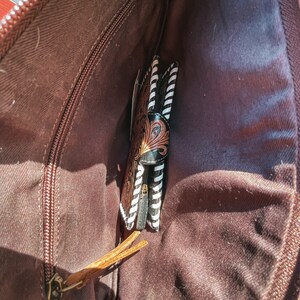 Haute Southern Hyde x Beth Marie The Lancaster Tooled Leather and Cowhide Fringe Beaded Western Purse image 10