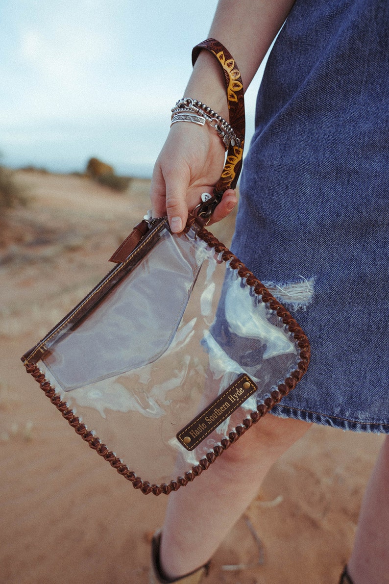 The Sunflower Fields Clear Bag, a Haute Southern Hyde by Beth Marie Exclusive image 7