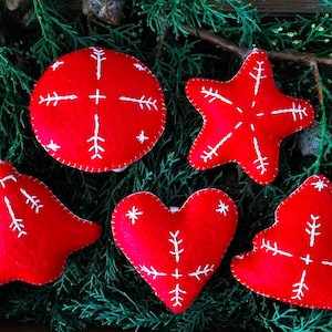 Christmas felt decorations, Christmas tree ornaments, Christmas felt toys, Christmas tree toys, Christmas toys for tree