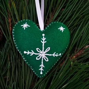 Christmas felt decorations, Christmas tree ornaments, Christmas felt toys, Christmas tree toys, Christmas toys for tree Heart