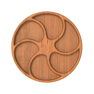 Circular Tray - 3D STL Model For CNC and 3D Printers, stl, Instant download