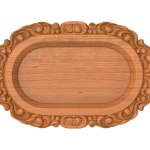 Wood Tray - 3D STL Model For CNC and 3D Printers, stl, Instant download