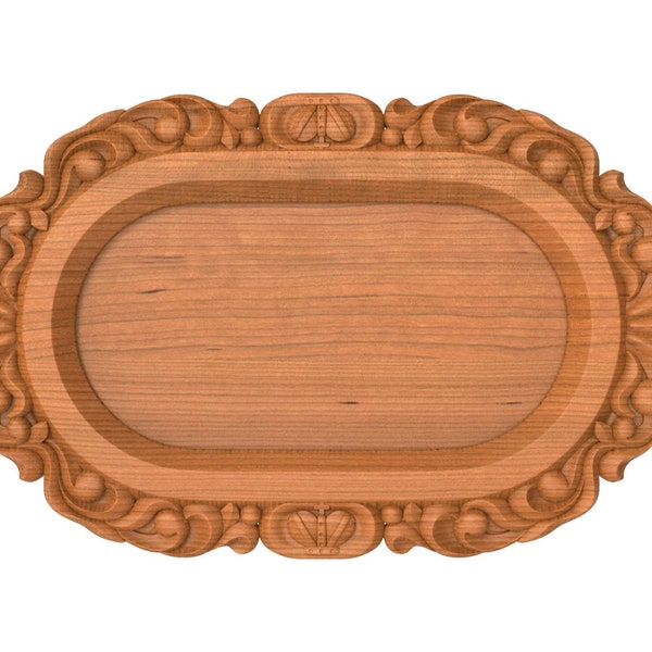 Wood Tray - 3D STL Model For CNC and 3D Printers, stl, Instant download