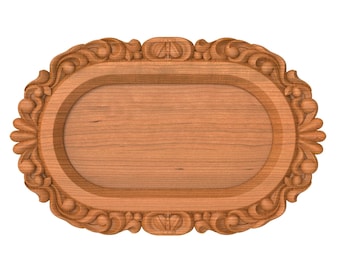 Wood Tray - 3D STL Model for CNC and 3D Printers, Stl, Instant Download ...