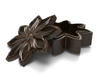 Schmuckkästchen, Schmuckkästchen STL, Schmuckkästchen, STL Modelle für CNC und 3D Druck