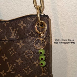 Handmade Olive Spear Keychain, Customizable Dirty Martini Purse Charm image 5