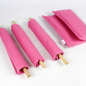 ladder bar covers, rung pad, tubular casing for kids room or interiors. Soft cotton tubes, christmas gift, stroller handle, children safety