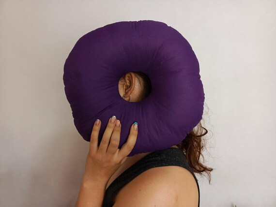 Disinfettante Piercing Oreiller Percing Oreille Avec Trou - Coussin Donut Pour Dormir Sur Le Côté, Rose Coussin Sommeil Côté Percé