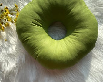 Oorpiercing kussen Donutkussen voor slapende zijslapers hoofdtelefoon AirPod kussen hypoallergene vulling massages, yoga, nekproblemen