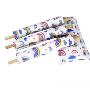 ladder bar covers, rung pad, tubular casing for kids room or interior. Soft cotton tubes, christmas gift, stroller handle, children safety