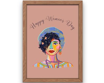 Feliz Día de la Mujer / Impresión del Día de la Mujer / Regalo del Día Internacional de la Mujer / Regalo del Día de la Mujer / Regalo del Día de la Mujer/Frauentag/Frauentag Geschenk
