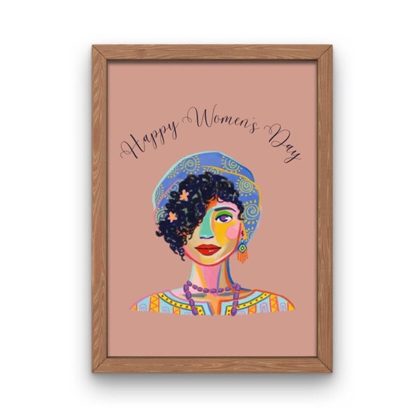 Happy Women's Day | Women's Day Print | International Women's Day Gift | Women's Day Present | Women's Day Gift|Frauentag|Frauentag Geschenk