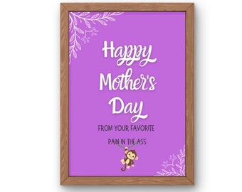 Regalo divertido del Día de la Madre, Impresión divertida del Día de la Madre, Regalo humorístico del Día de la Madre, Impresión humorística, Impresión digital del Día de la Madre, Arte del Día de la Madre