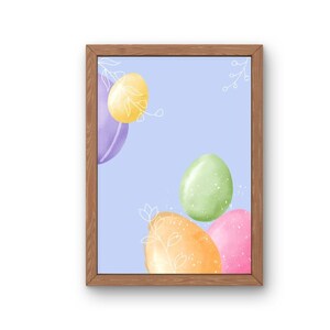 Easter Eggs Digital Print, Easter Digital Print, Easter Eggs Wall Art, Minimalistic Easter Decor, Easter Decoration, Easter Digital Download
