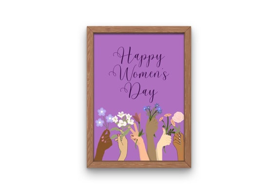 Women's Day Print | Women's Day Wall Art | Women's Day Gift | Women's Day Present | Women's Day Digital Art | International Women's Day |PNG