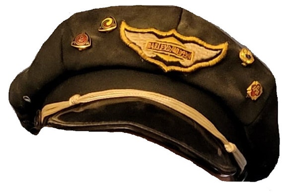 Vintage Harley Davidson Captains Hat with AMA pin… - image 4