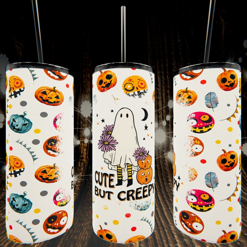 Halloween Sublimation Tumbler Digital Design Bundle Etsy