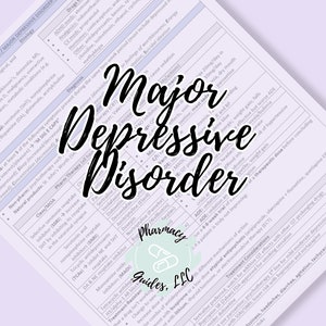 Depression Pharmacy Study Guide | NAPLEX | Pharmacotherapy | Pharmacy School Notes