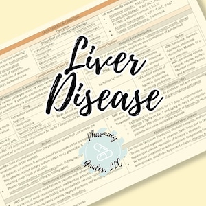 Hepatic/Liver Disease Pharmacy Study Guide | NAPLEX | Pharmacy School Notes