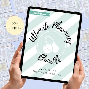 Ultimate Pharmacy Bundle (2026) | NAPLEX | Pharmacy Notes for Students | APPE and Residency Topic Discussions