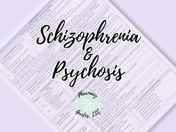 Schizophrenia & Psychosis Pharmacy Study Guide | NAPLEX | Pharmacy School Notes
