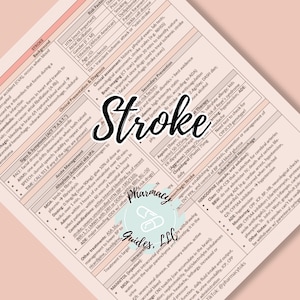 Stroke Apotheke Studienführer | NAPLEX | Apothekerschulnotizen