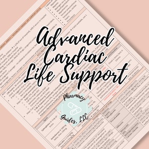 Cardiac Arrest/ACLS Pharmacy Study Guide | Pharmacy School Notes
