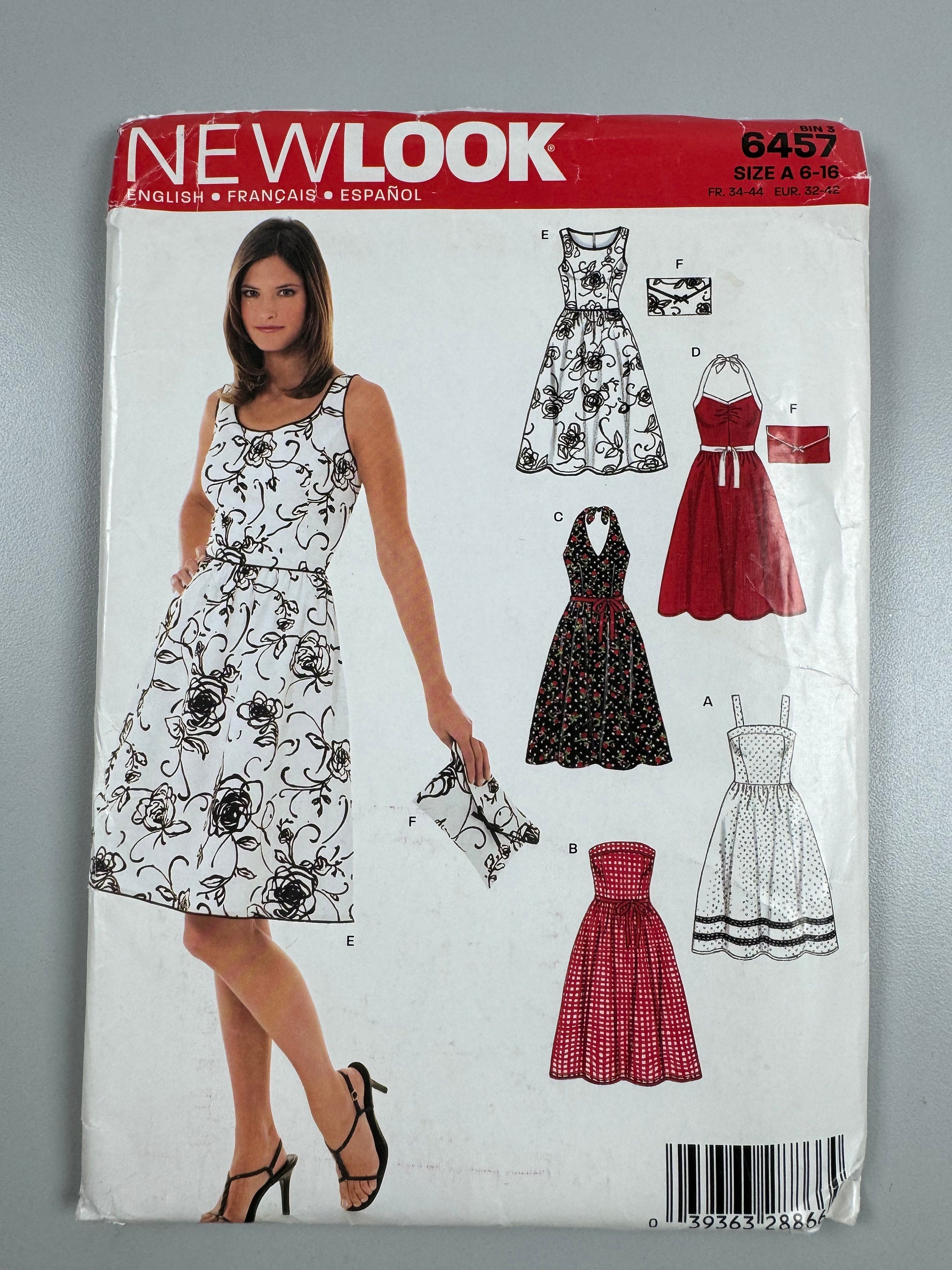 New Look Simplicity FF Uncut 6457 Multi Dresses With Evening Bag