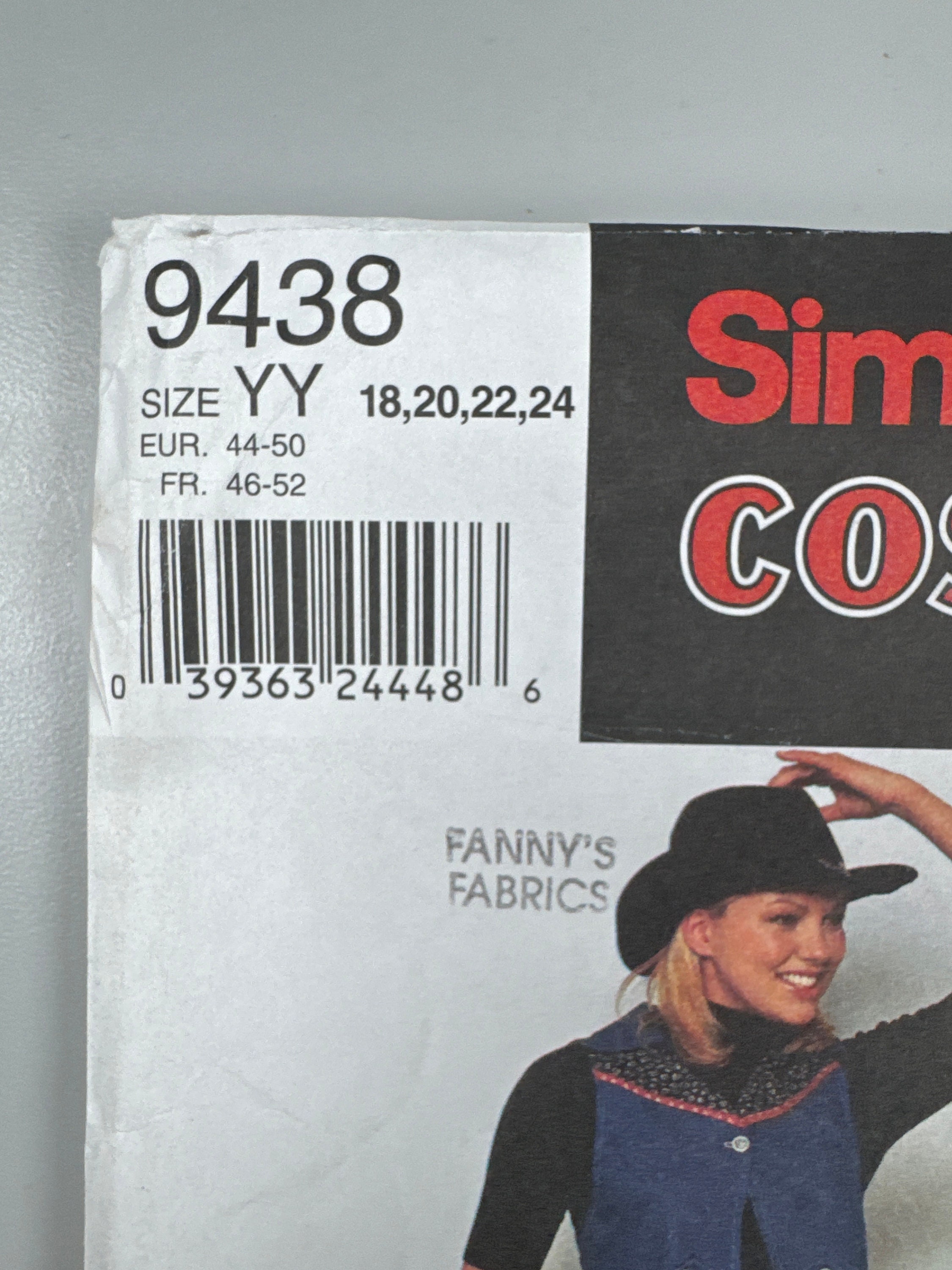 Simplicity 9438 FF Uncut Line Dancing Skirt in 2 Lengths and Vest
