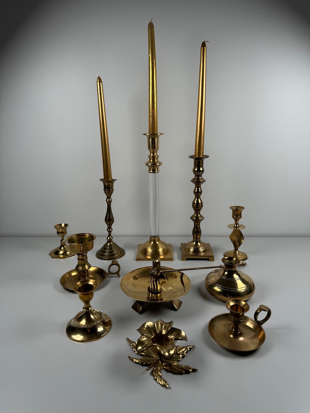 Solid Brass Candle Holder main image 1