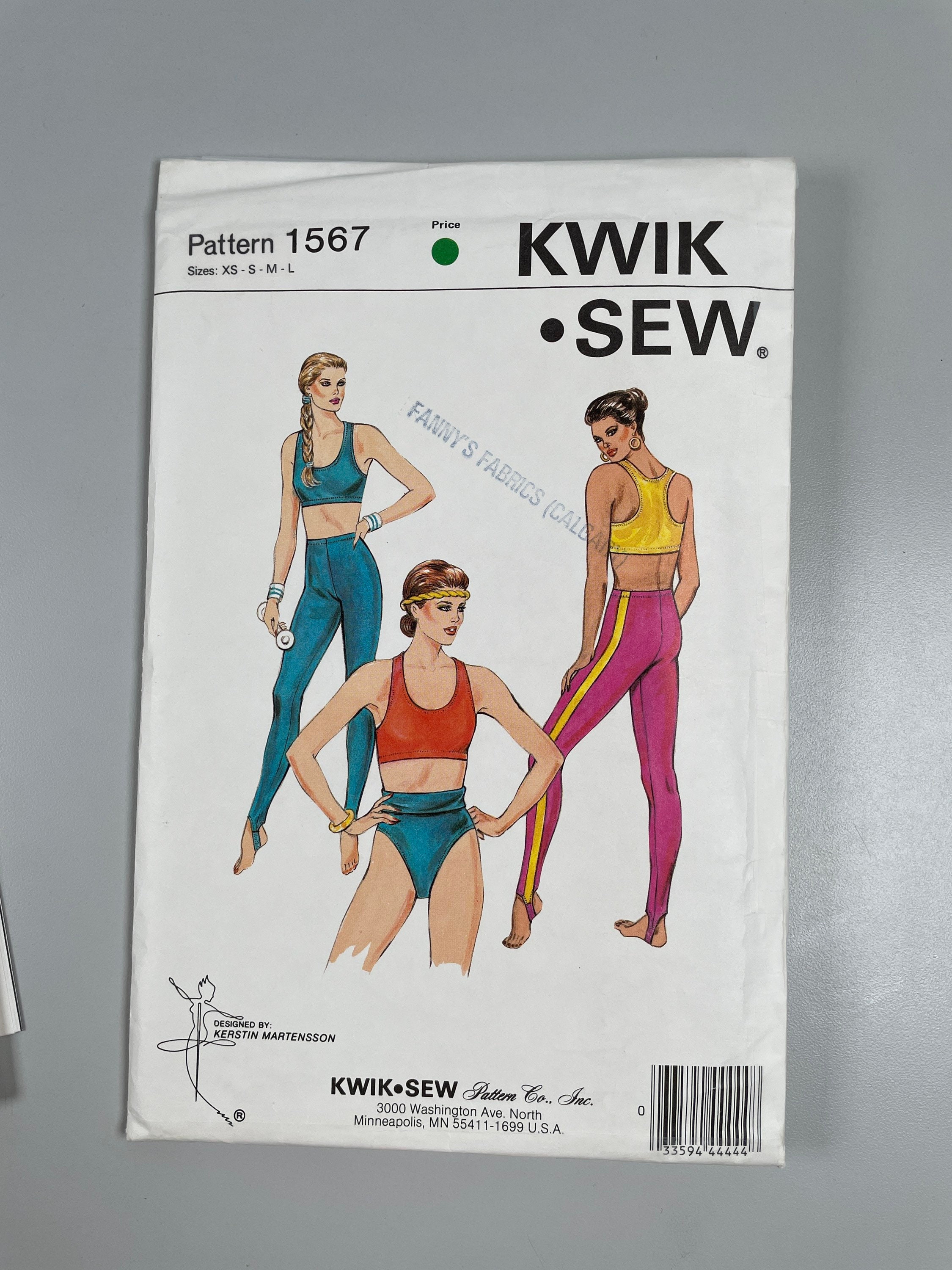 Vintage Lingerie Sewing // Teen Triangle Bralette and Panties // Kwik Sew  1286 // Sewing Lingerie PDF Sewing // Lace Lingerie Sewing / 1983 -   Canada