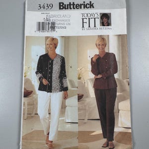 Butterick 3439 "Today's Fit" van Sandra Betzina | Jas en broek | Ongesneden
