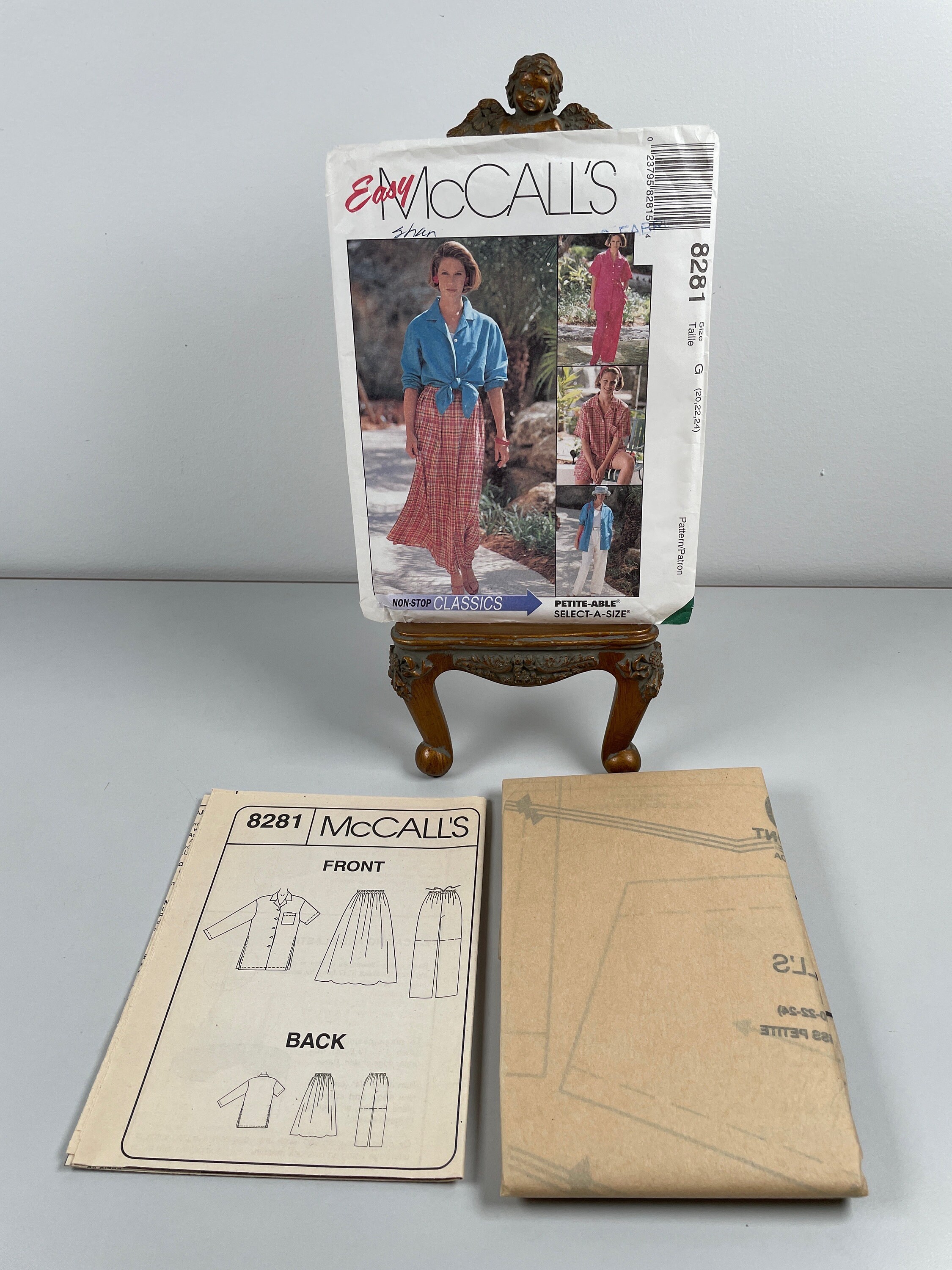 Mccall's 8281 Sewing Pattern: Misses' Shirt Jacket, Pants, Skirt