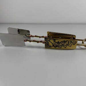 Vintage Like New Fancy Tongs very decorative.  For Bar Kitchen Entertainment. Hang as Decor or use for Parties. 11 &quot; long.