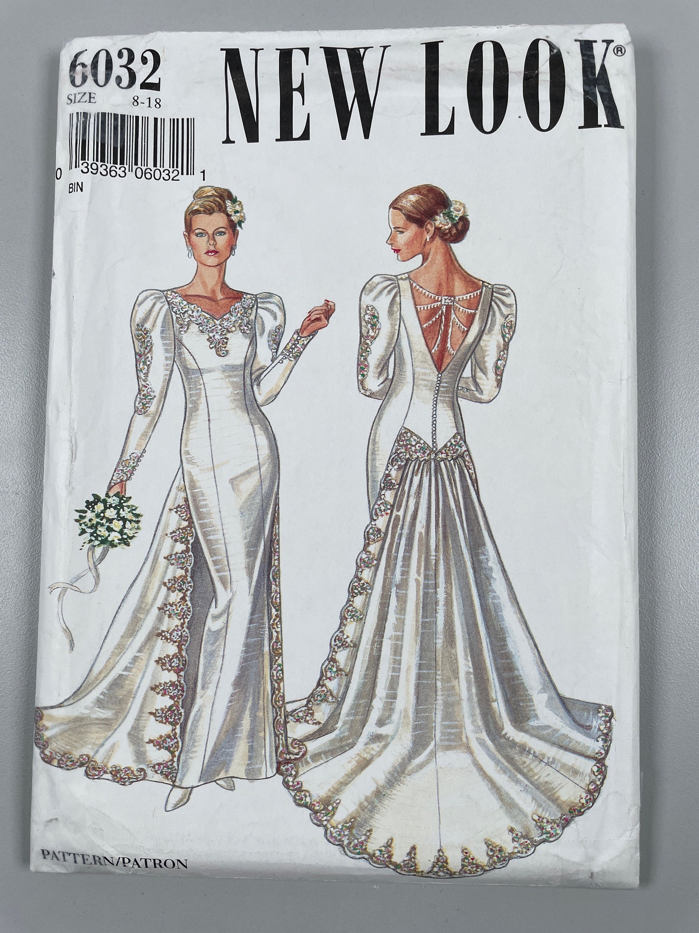 Simplicity New Look 6032 FF Uncut Size 8-18 Bust 34”-44” Wedding