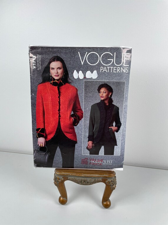 Vogue V1713 FF Uncut Advanced Sew Misses Jacket Close Fitting
